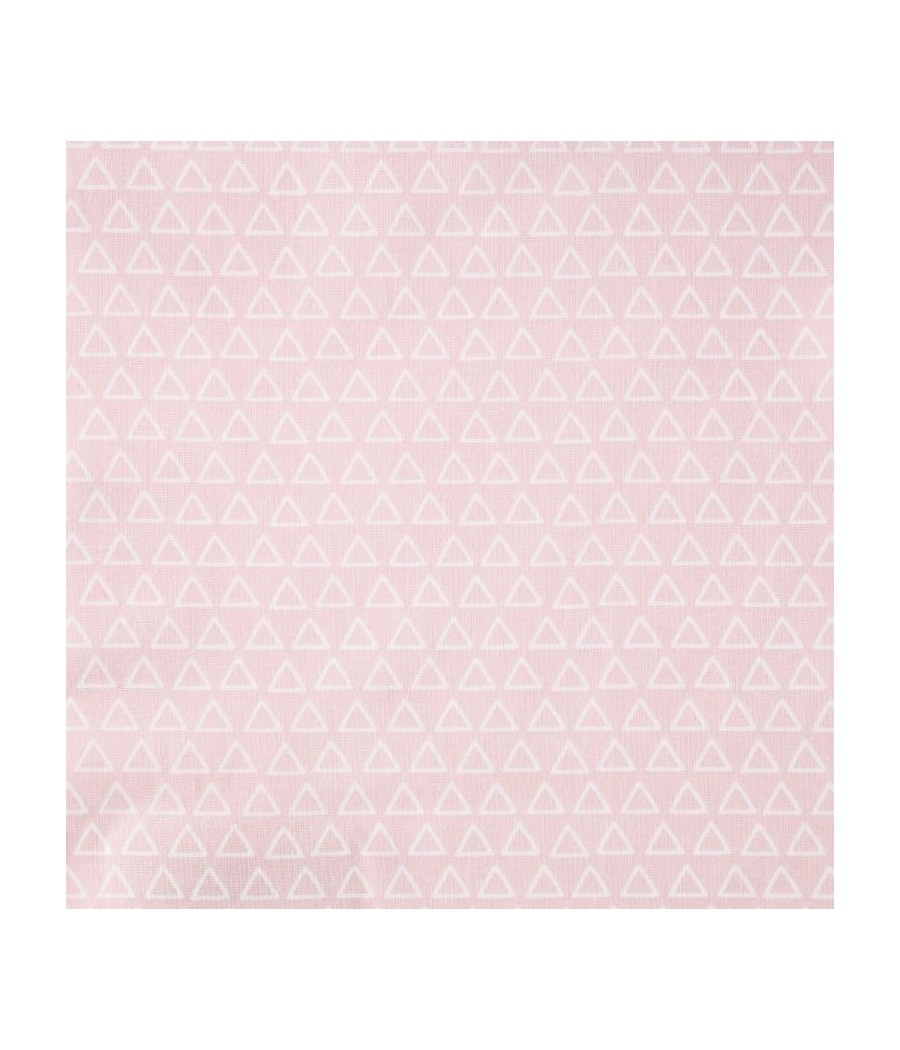 Dispo en magasin - coton petit triangle - Oekotex - rose