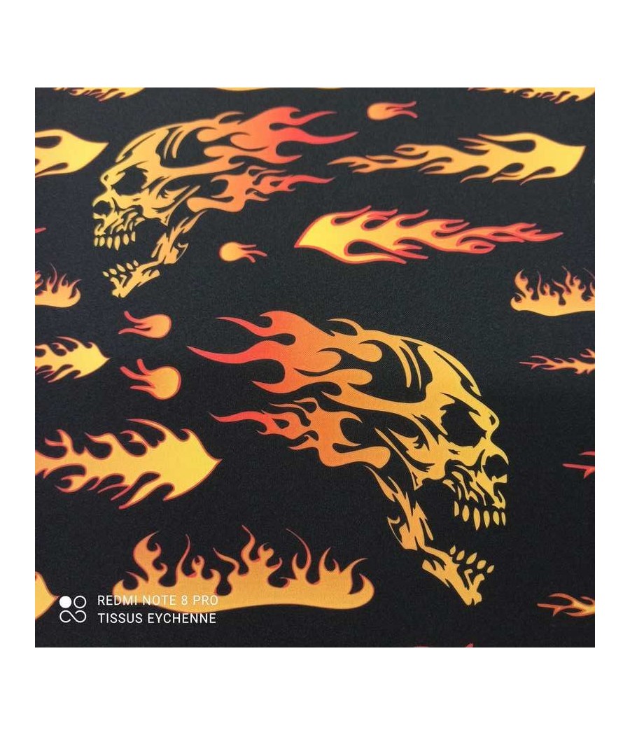 Tissu Flamme orange (nous...