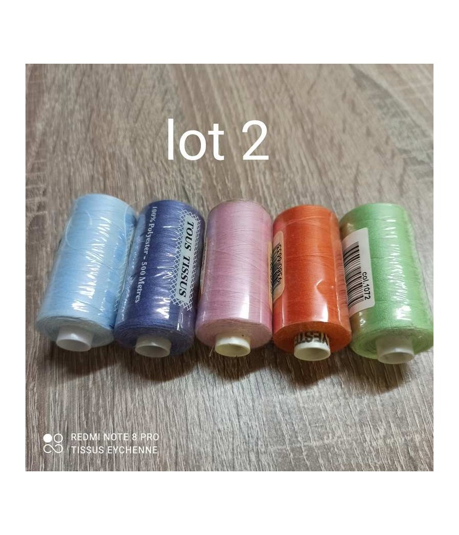 Lot - 5 bobines de fils...