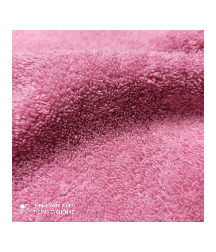 Tissu éponge coton - 480gr - Vieux rose