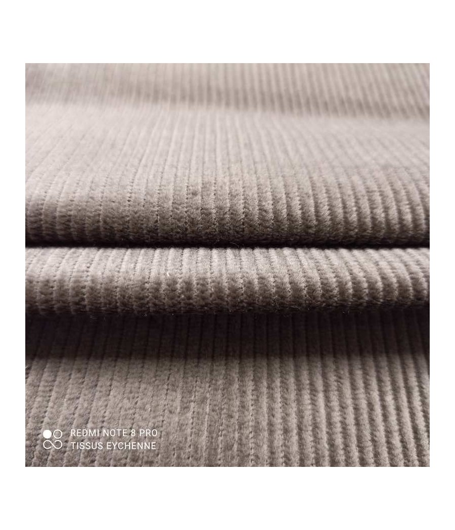 Tissu Velours cotelé - Taupe