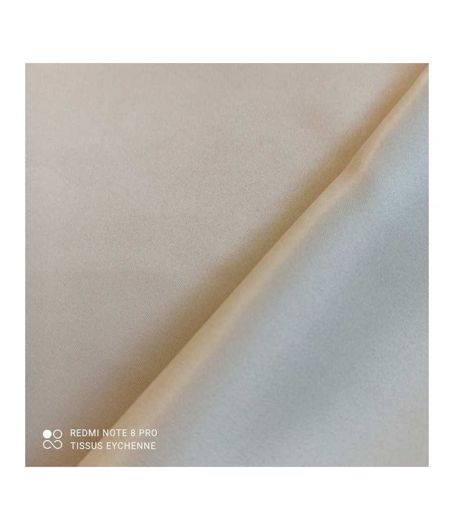 Tissu ignifugé - Non Feu classe M1- occultant - isolant phonique et thermique - Sable - largeur 3m