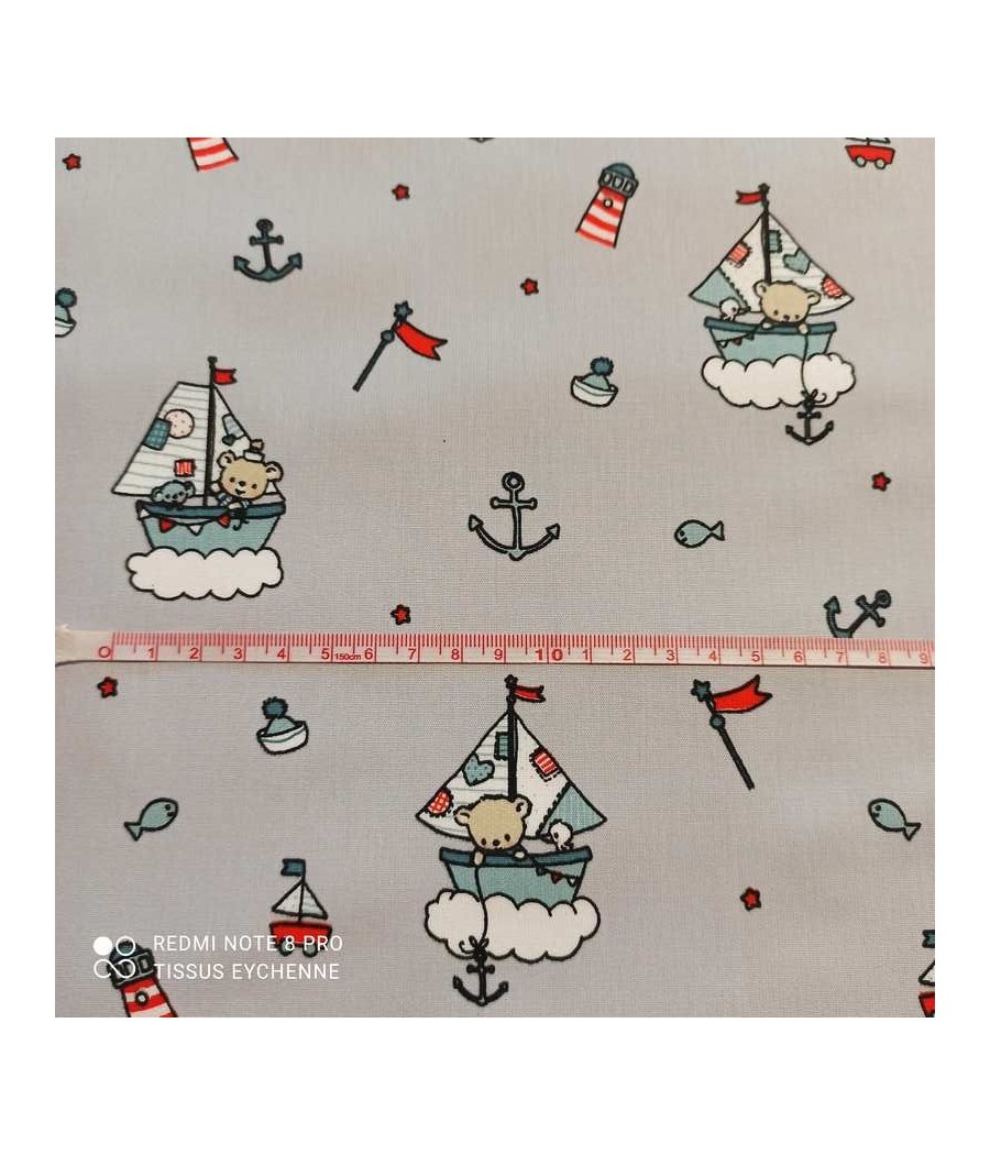 Tissu popeline coton - Baby...
