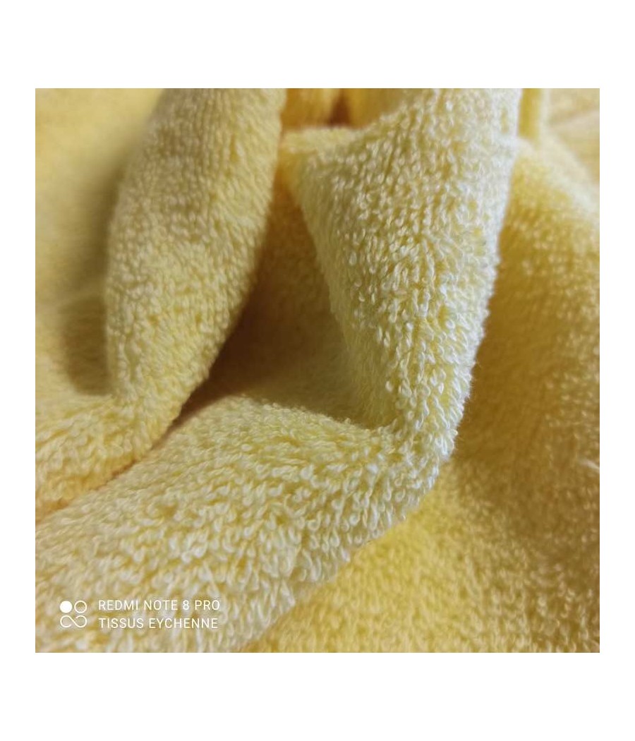 Tissu éponge coton - 480gr - jaune