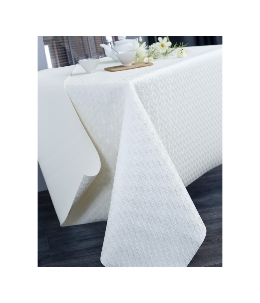 Tissu - protège table - sous nappes - Blanc cassé