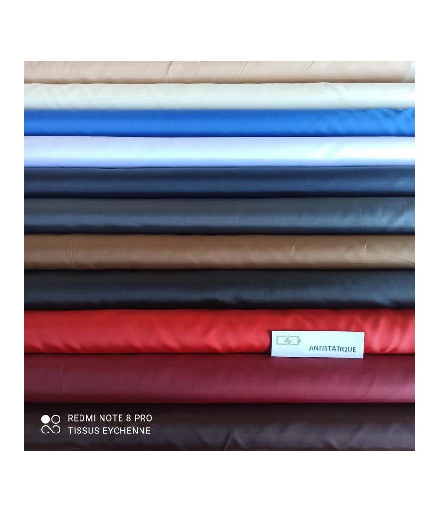 Tissu doublure habillement - antistatique - choix de 11 couleurs