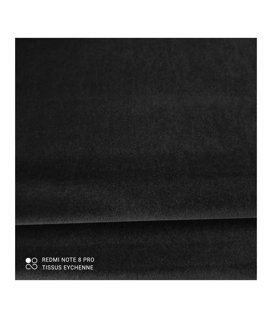 Tissu Velours Ameublement - Louis - Noir