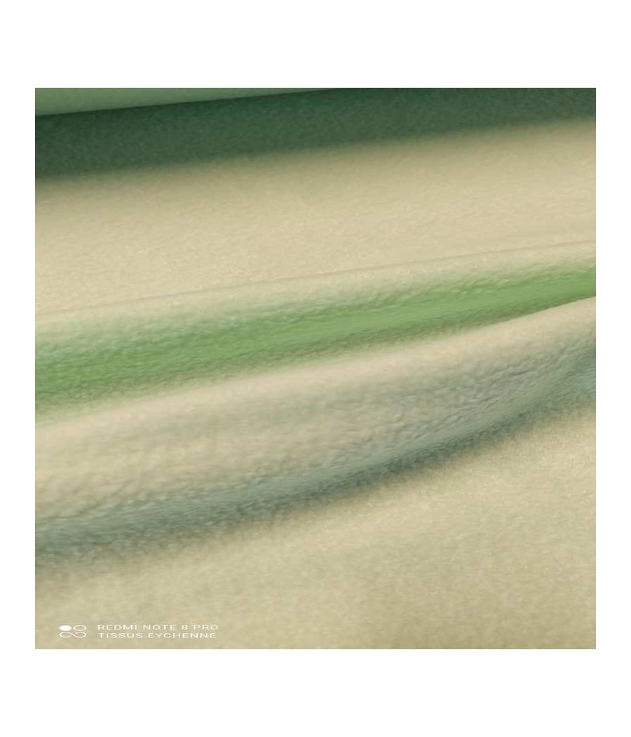 Tissu polaire polyester - vert d'eau