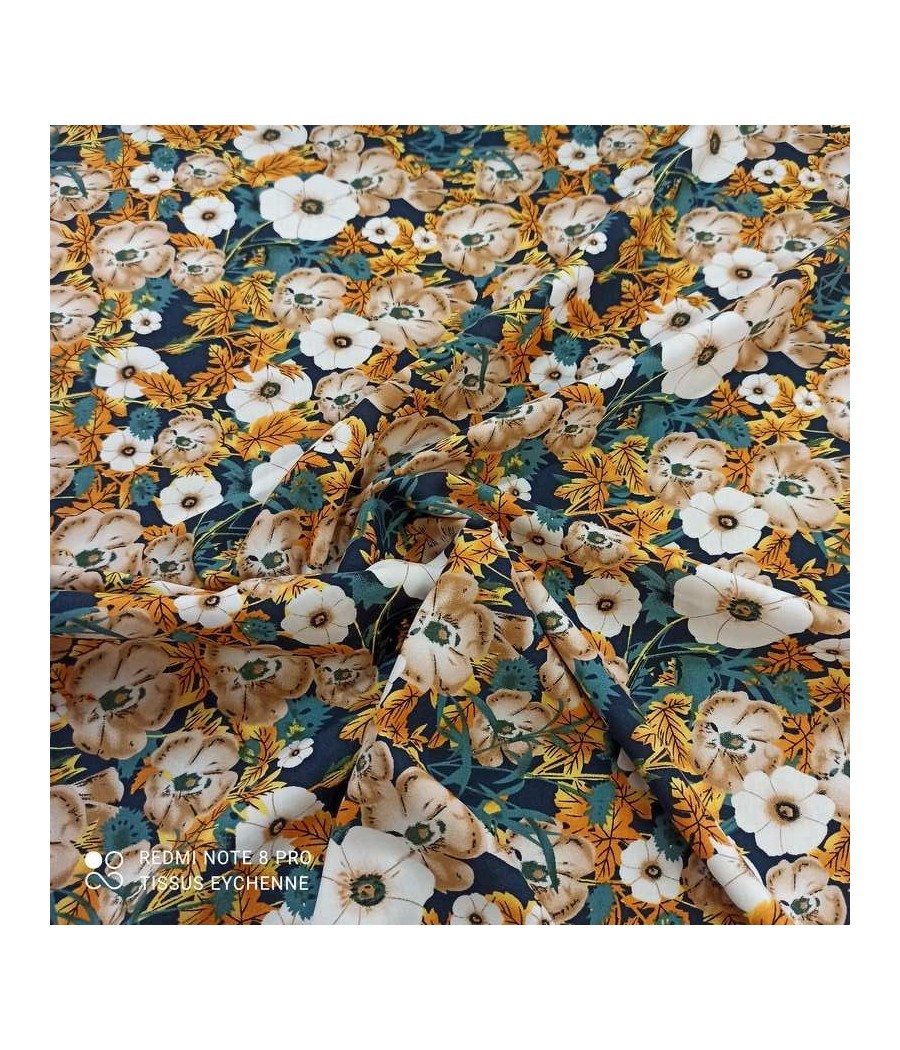 Tissu viscose Fleur Lydia...