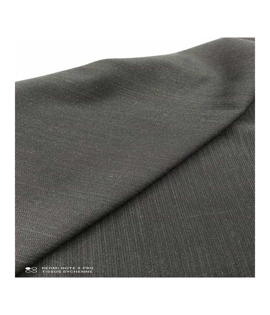 Tissu Habillement - Polyester souple - gris anthracite