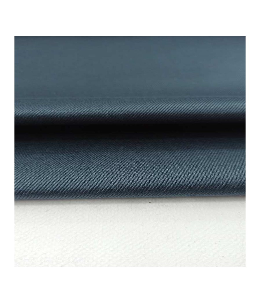 Tissu coton 351gr - gabardine - col. gris bleuté foncé