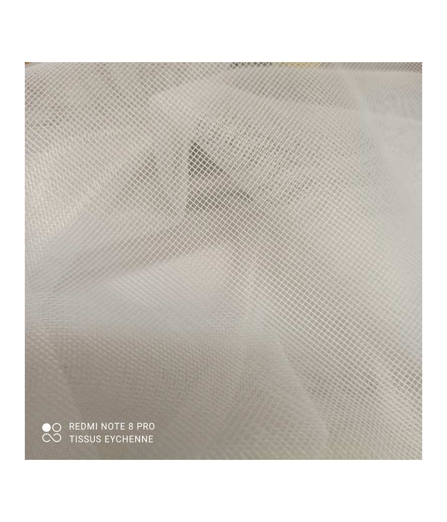Tissu moustiquaire - largeur 3m00 - blanc