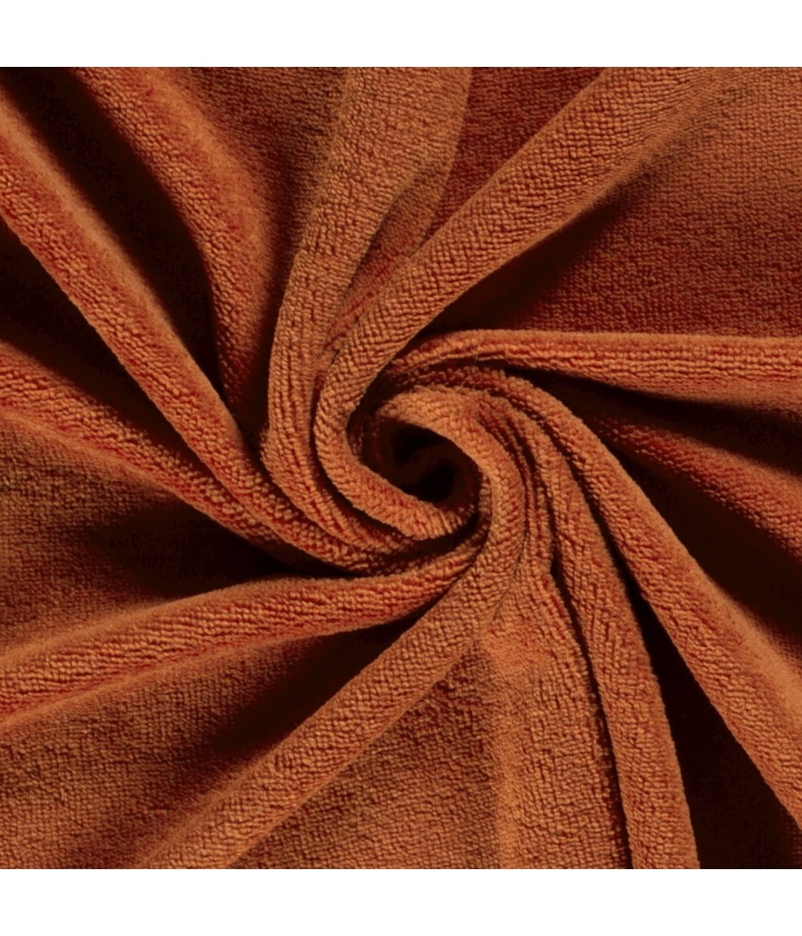 Tissu éponge BAMBOU doudou - Oekotex - Terracotta