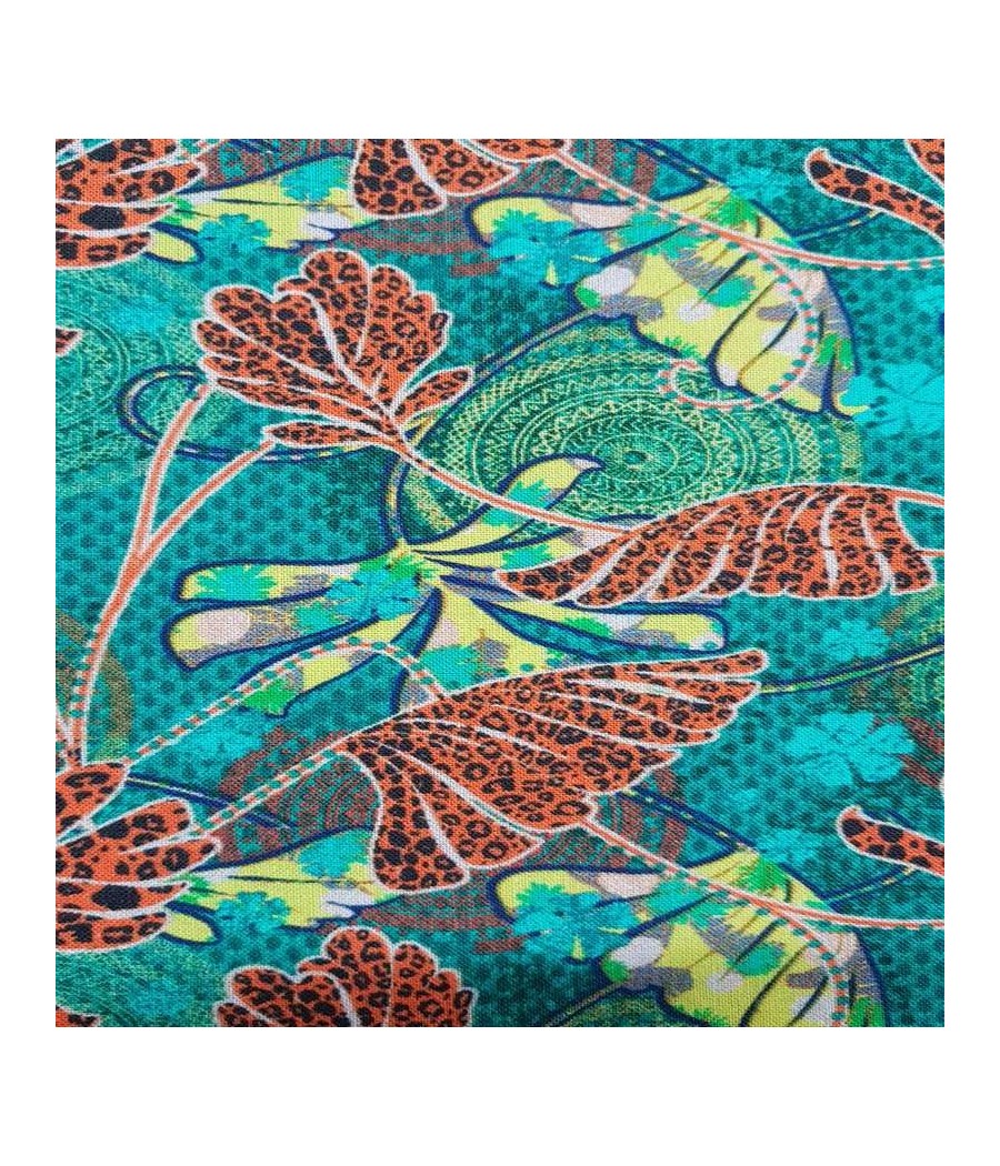 Tissu coton - Zaina - vert
