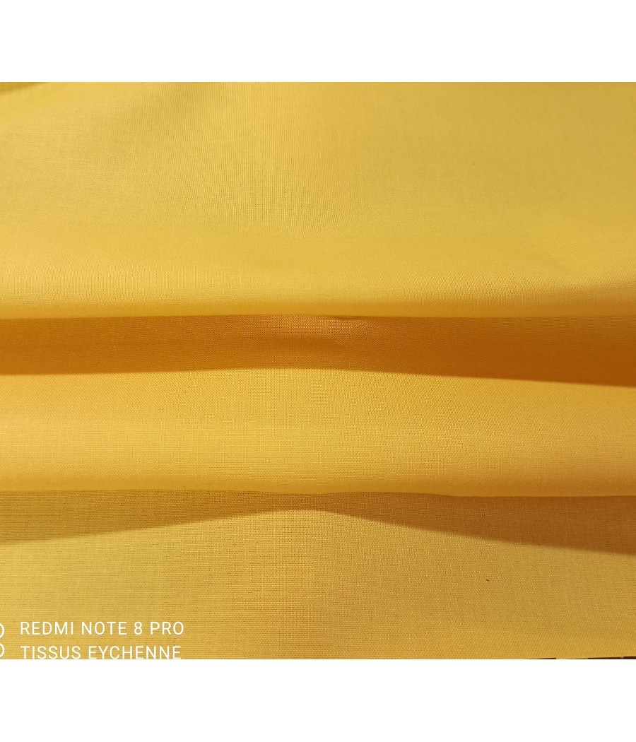 Tissu coton - 1m50 - jaune...