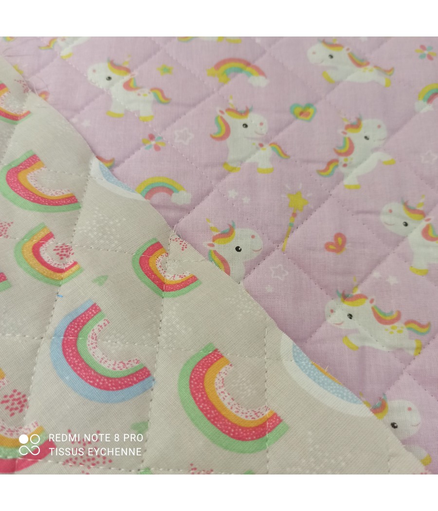 Tissu coton matelassé...