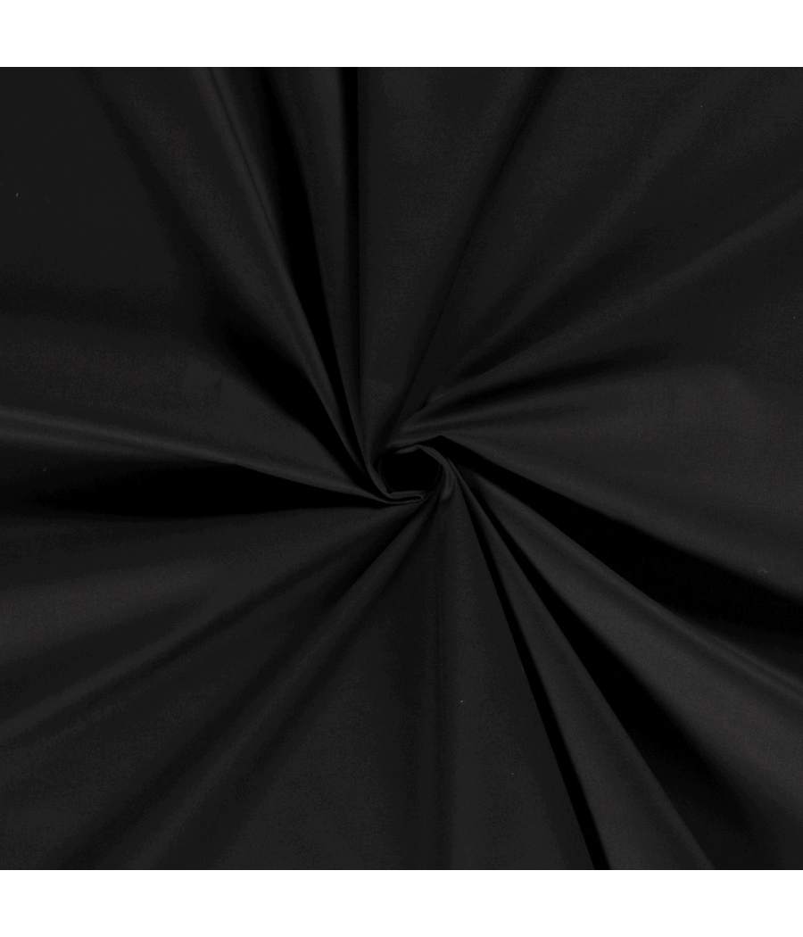 Tissu voile de coton - noir