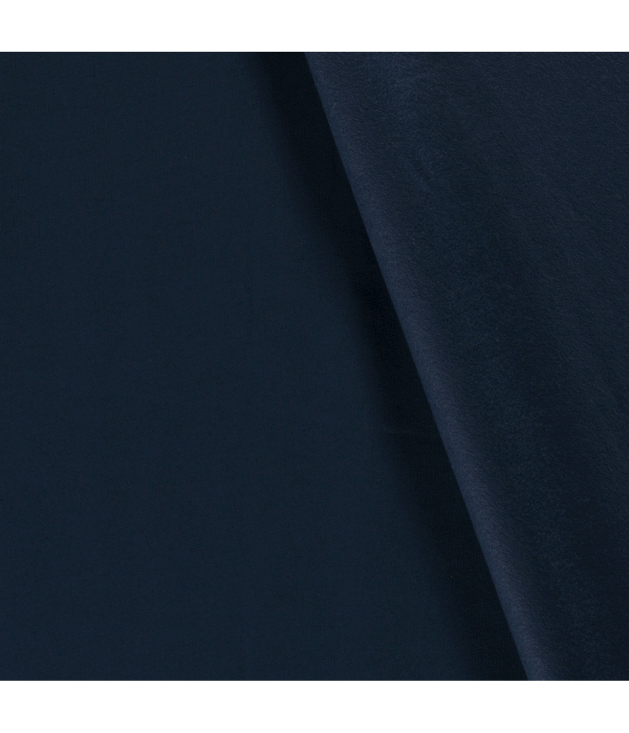 Tissu sweat bleu marine