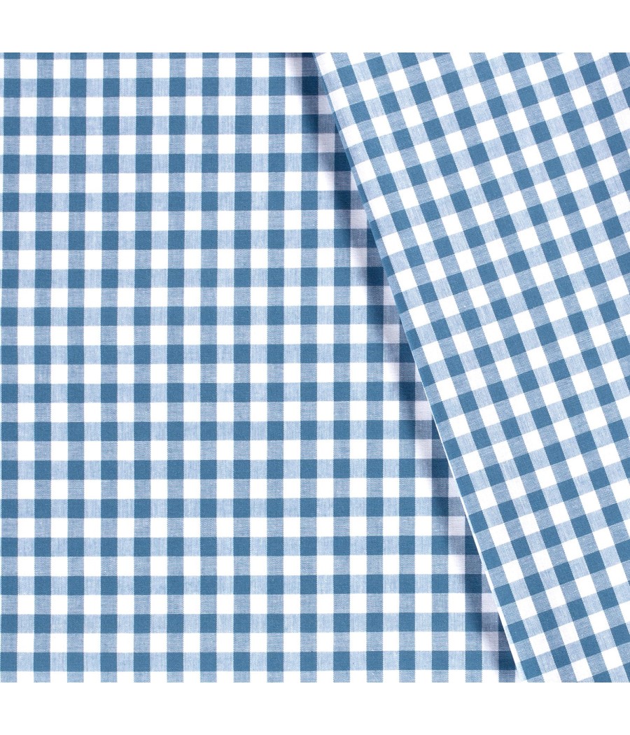 Coton Vichy turquoise