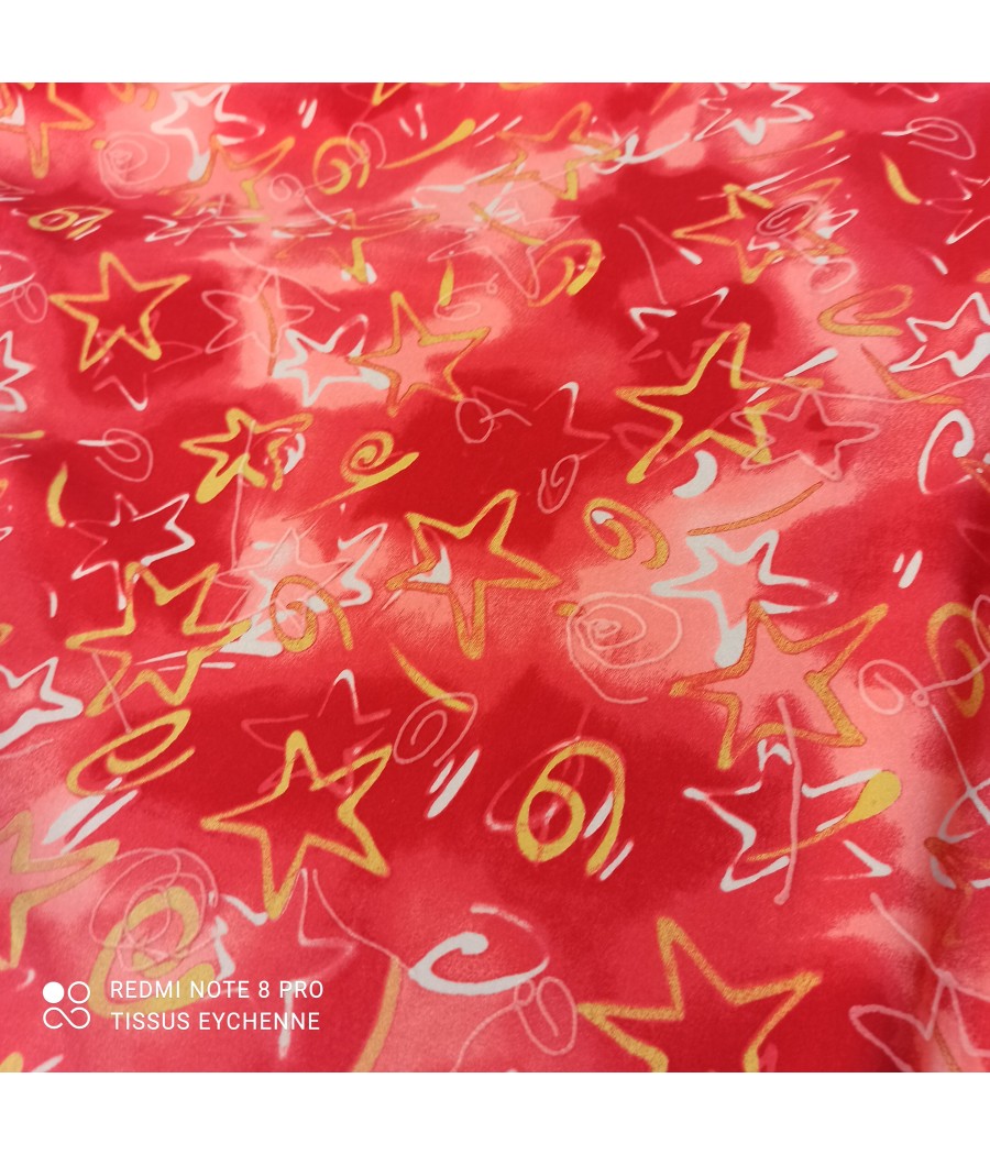 Tissu lycra rouge à 4,90€/m