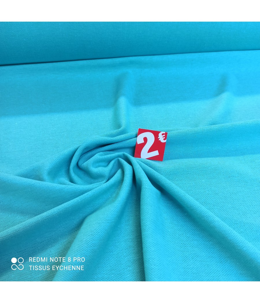 Tissu Jersey Coton bleu...