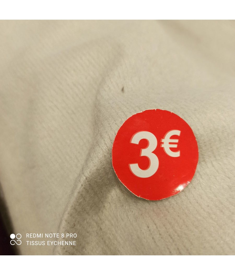 Molleton blanc  3 € /mètre