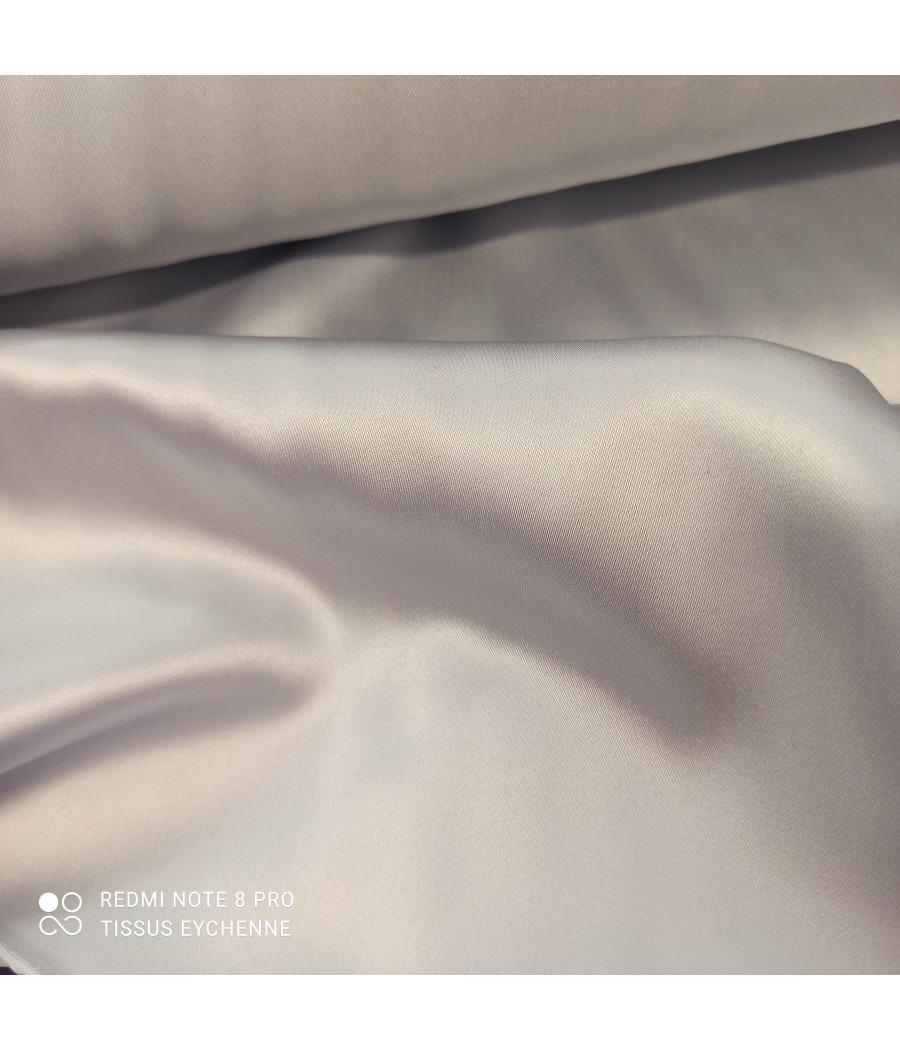 Tissu satin fluide - gris