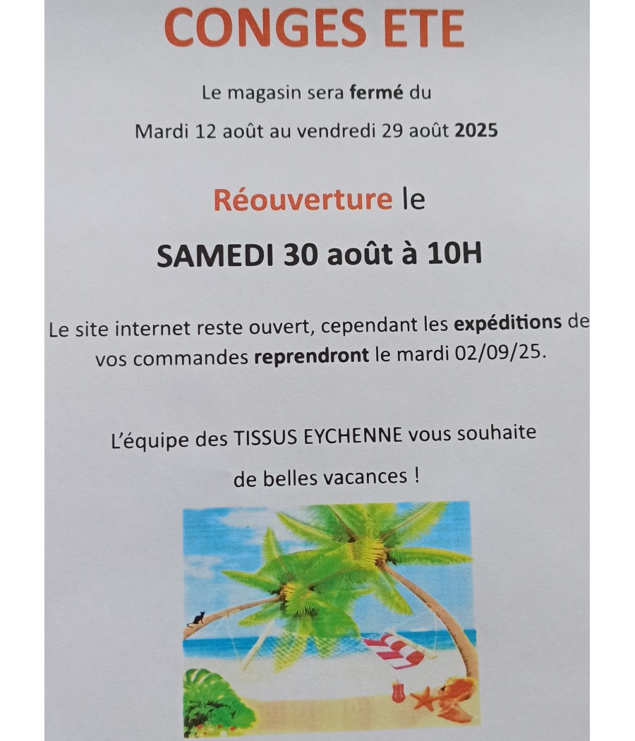 INFO - CONGES ETE 2025 -...