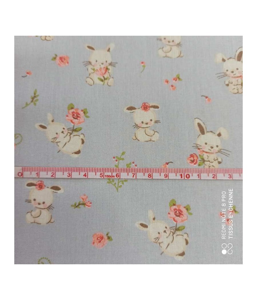 Tissu popeline de coton -...