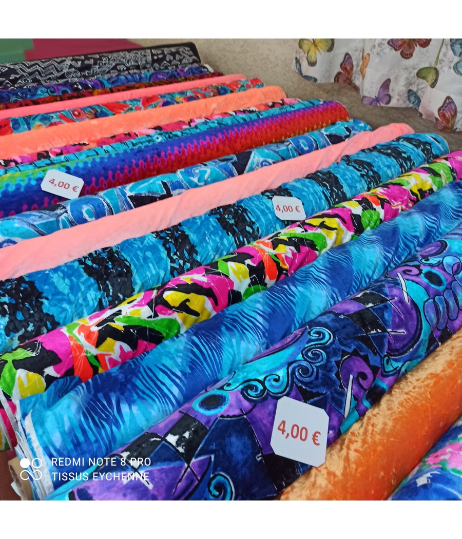 Tissu jersey velours 4€ -...