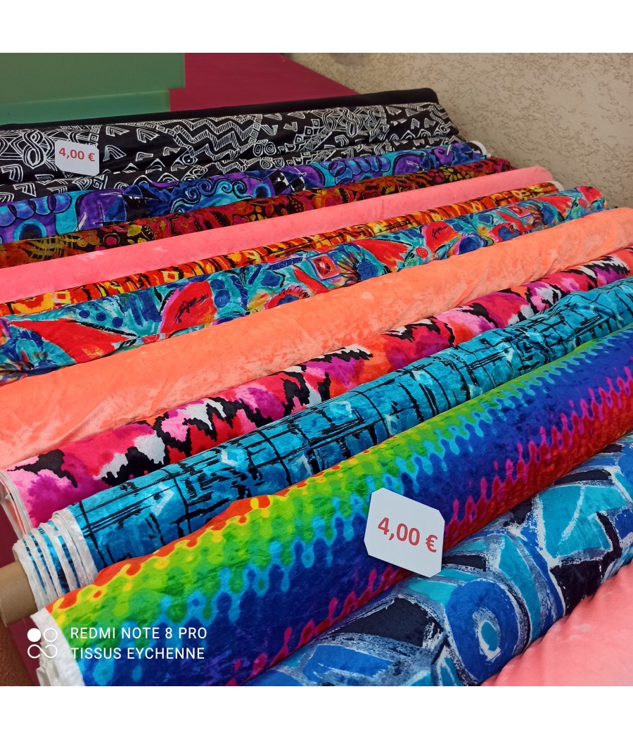 Tissu jersey velours 4€ -...
