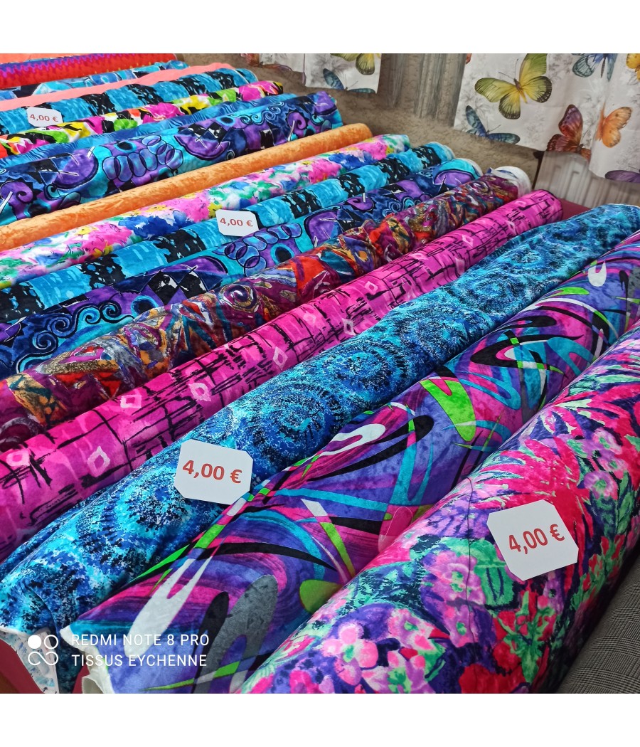 Tissu jersey velours 4€ -...