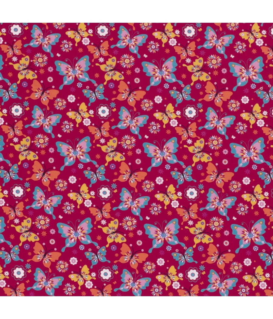 Tissu Popeline de coton -...