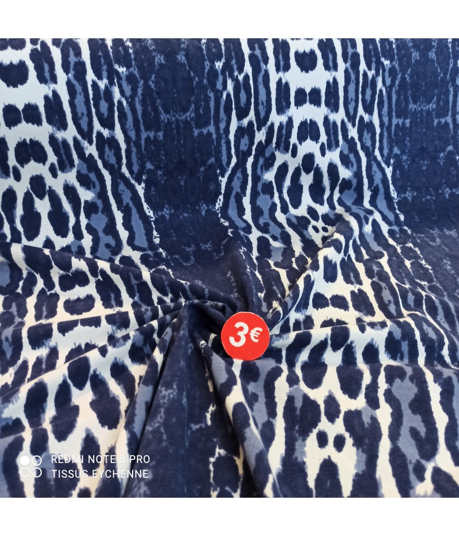 Tissu Coton Lycra léopard...