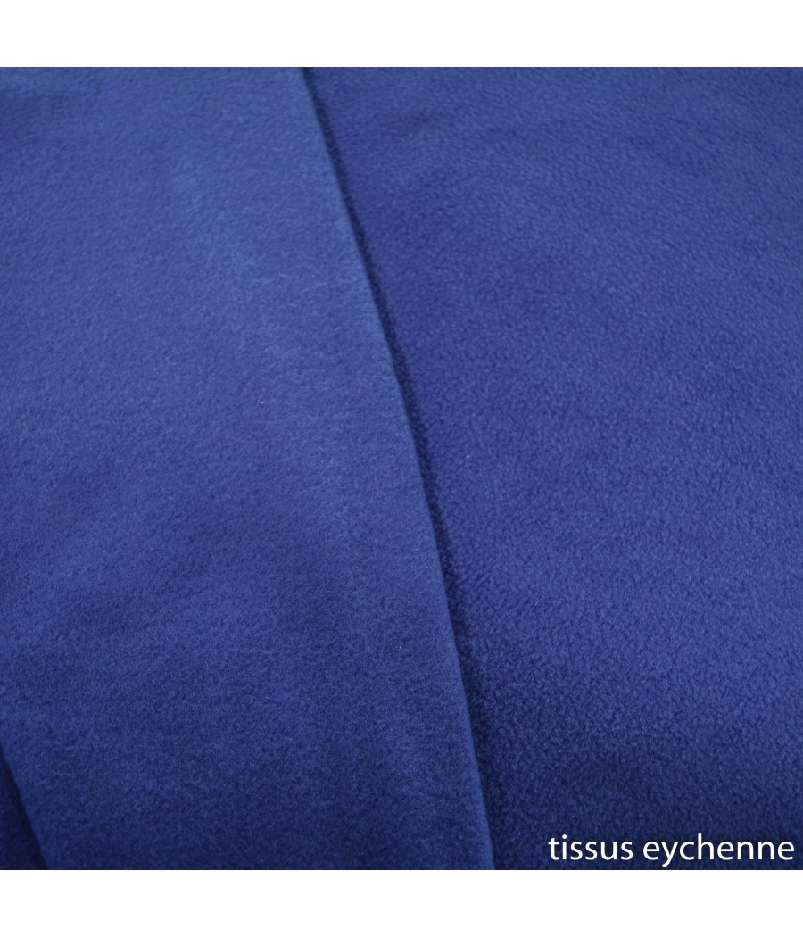 Tissu polaire polyester bleu roi