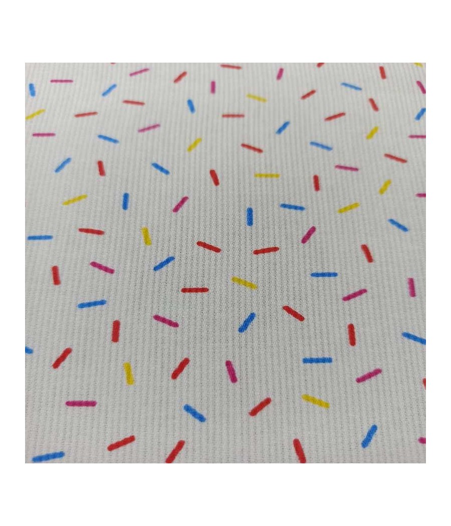 Piqué de coton vermicelle