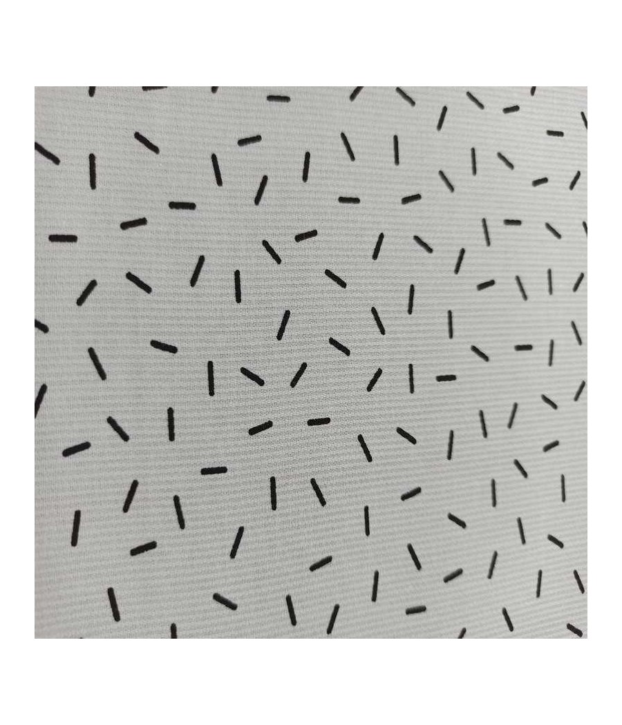 Piqué de coton vermicelle noir