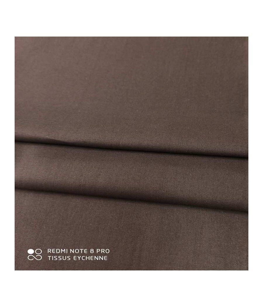 Tissu coton - 1m50 - marron