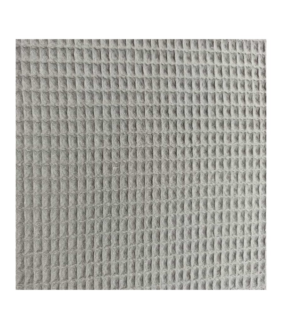 Tissu éponge - nid d'abeille - 10mm - gris clair