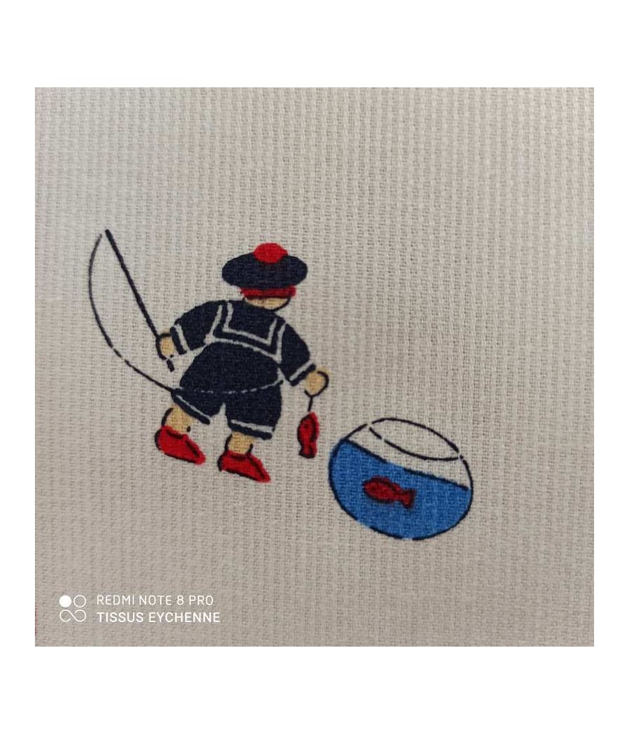 Piqué coton - petits marins