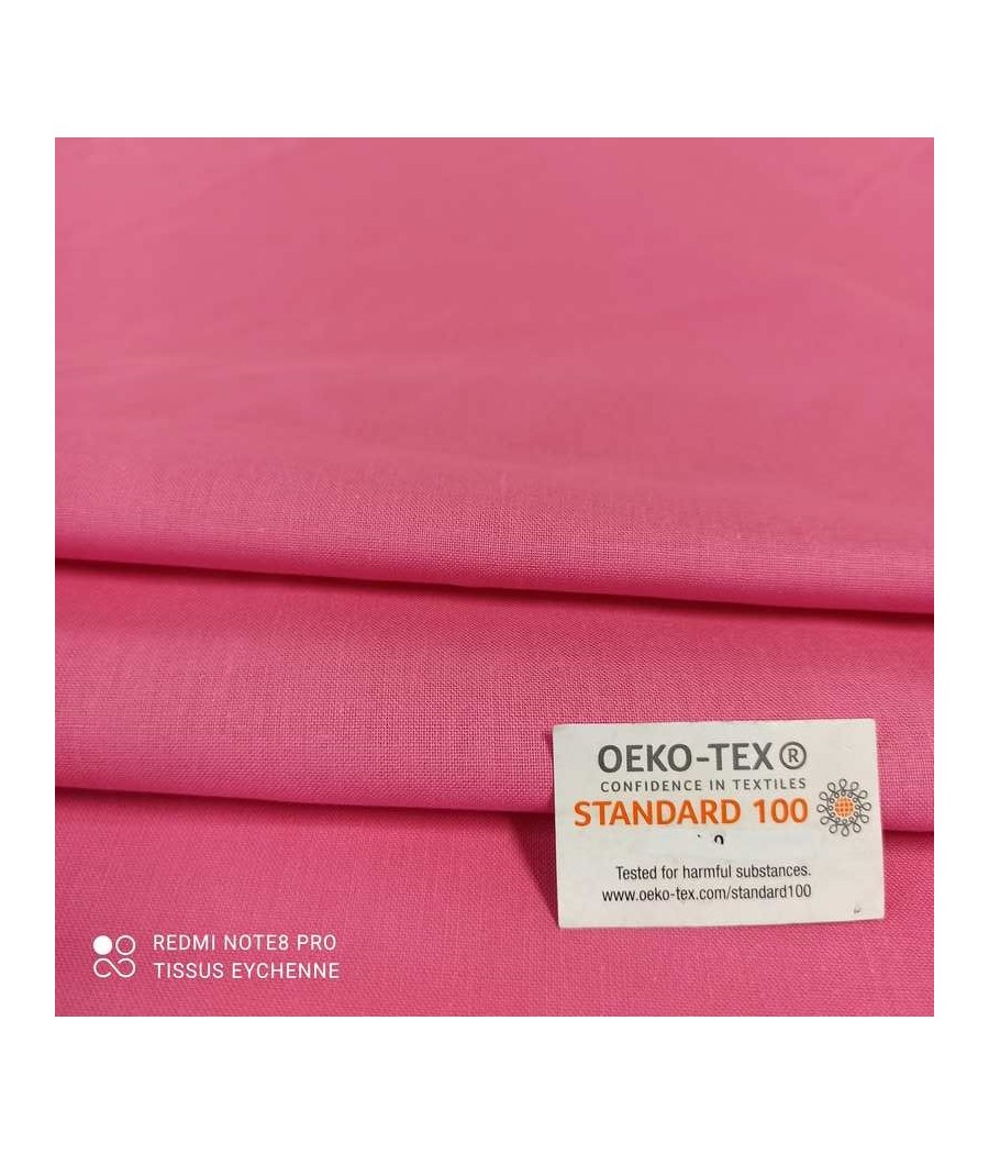 Tissu coton - 1m50 - rose...
