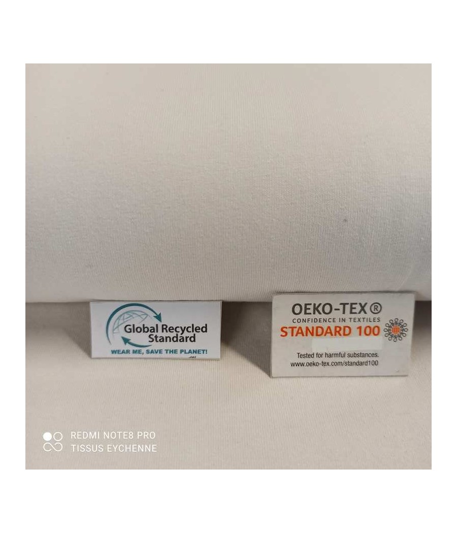 Tissu Jersey Blanc