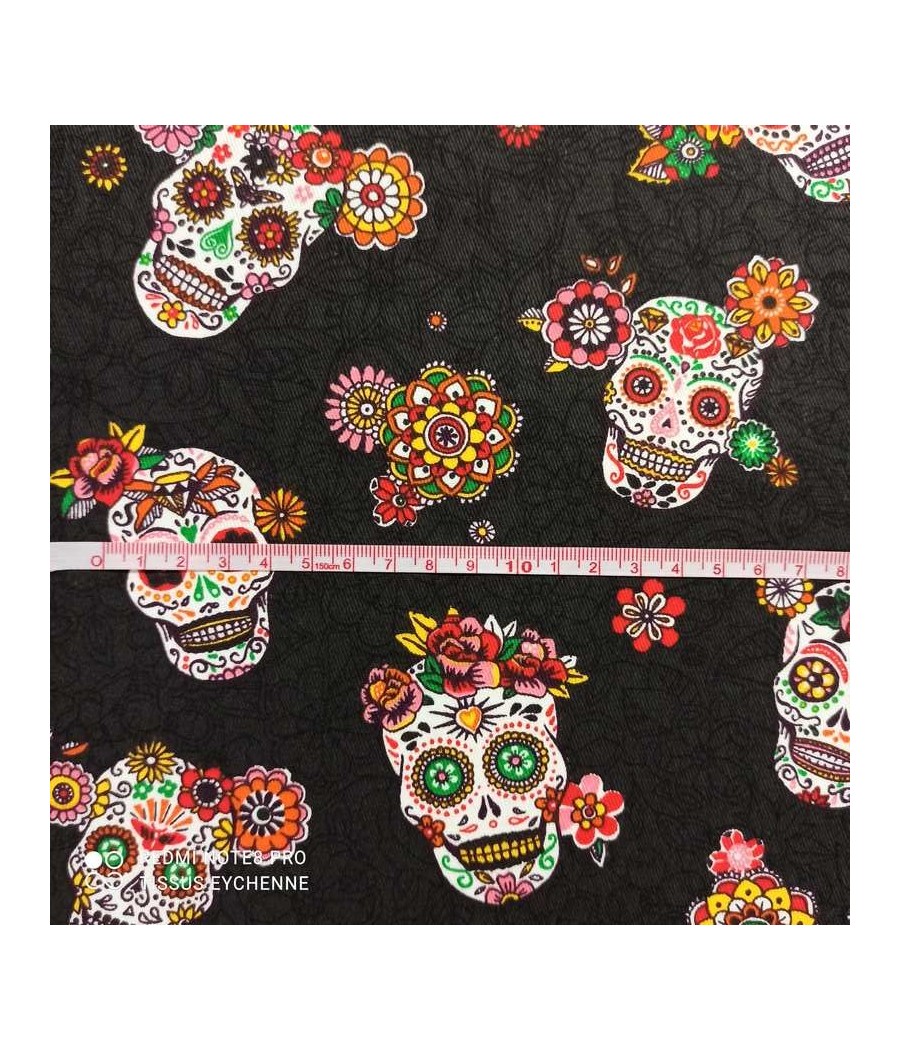 DENMER Couverture en flanelle personnalisée avec tête de mort mexicaine,  texture douce et confortable, légère et chaude et durable, adaptée pour le