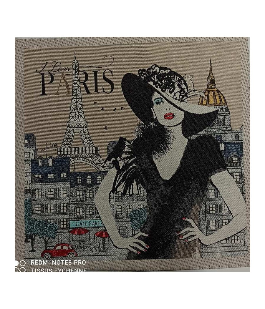 Coupon Jacquard - Chic Paris Audrey 47x47cm