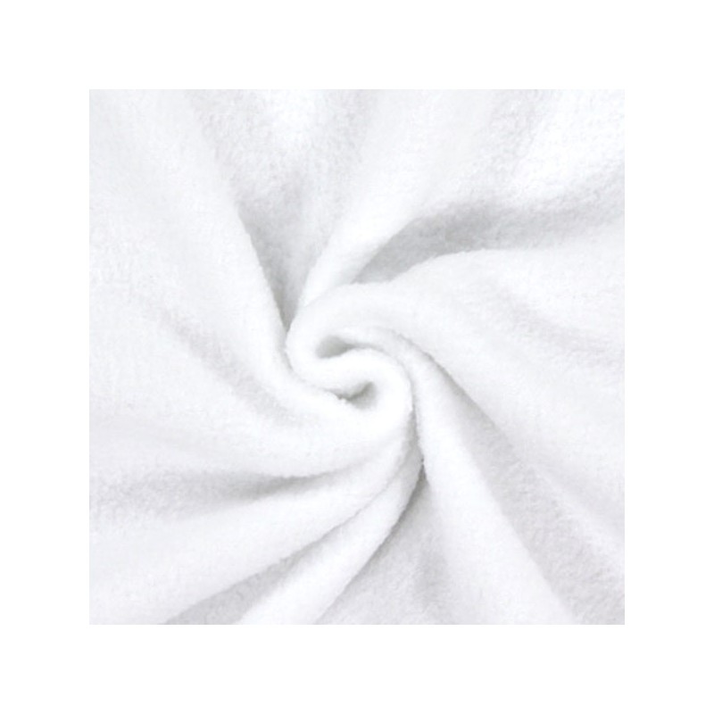 Tissu au mètre couleur textile Microfibre blanc naturel