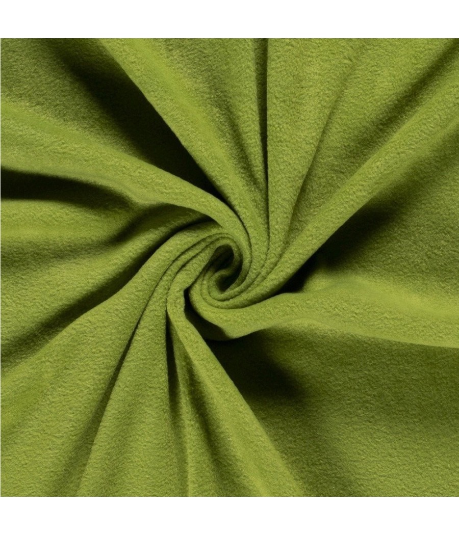 Tissu polaire polyester vert