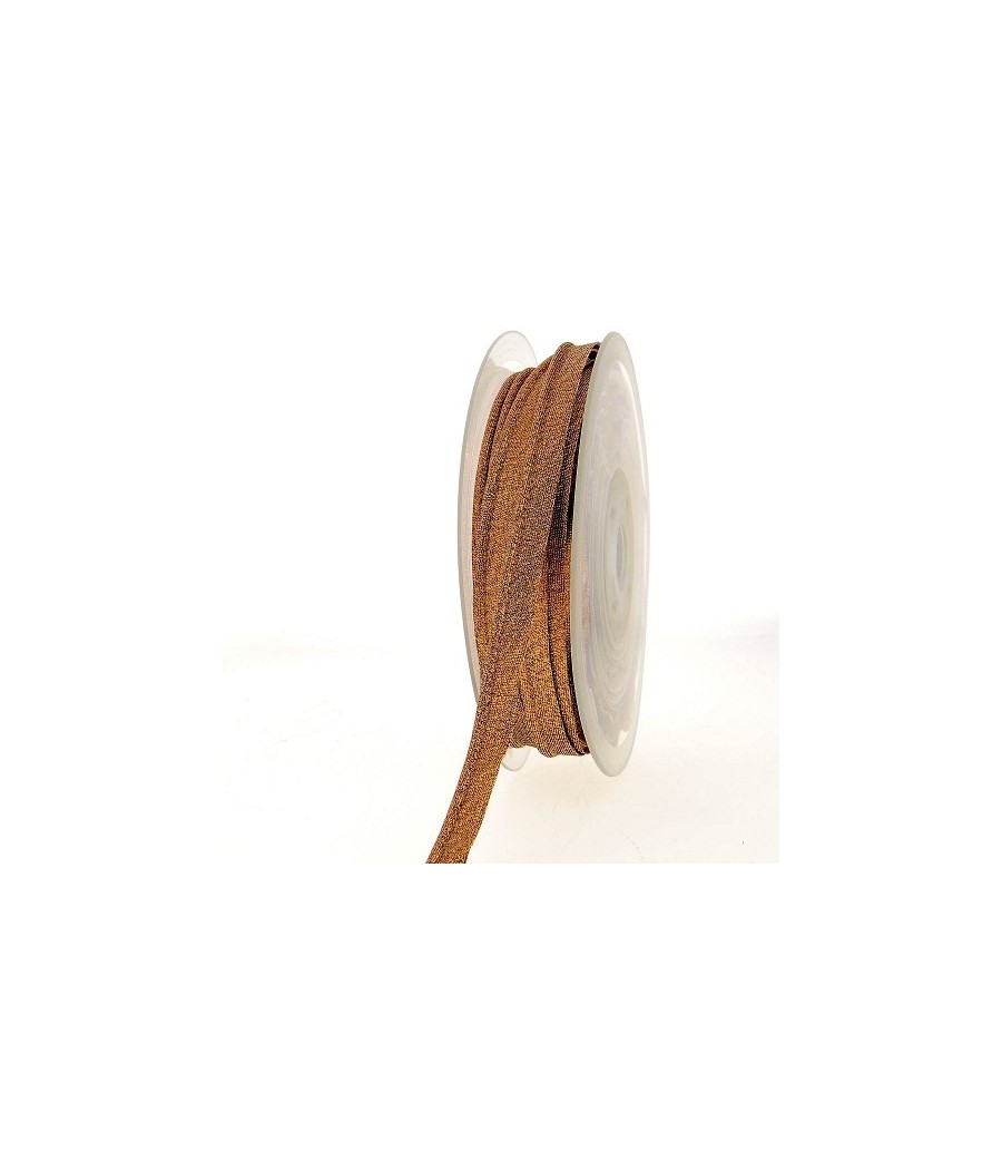 Passepoil lurex cuivré 10mm