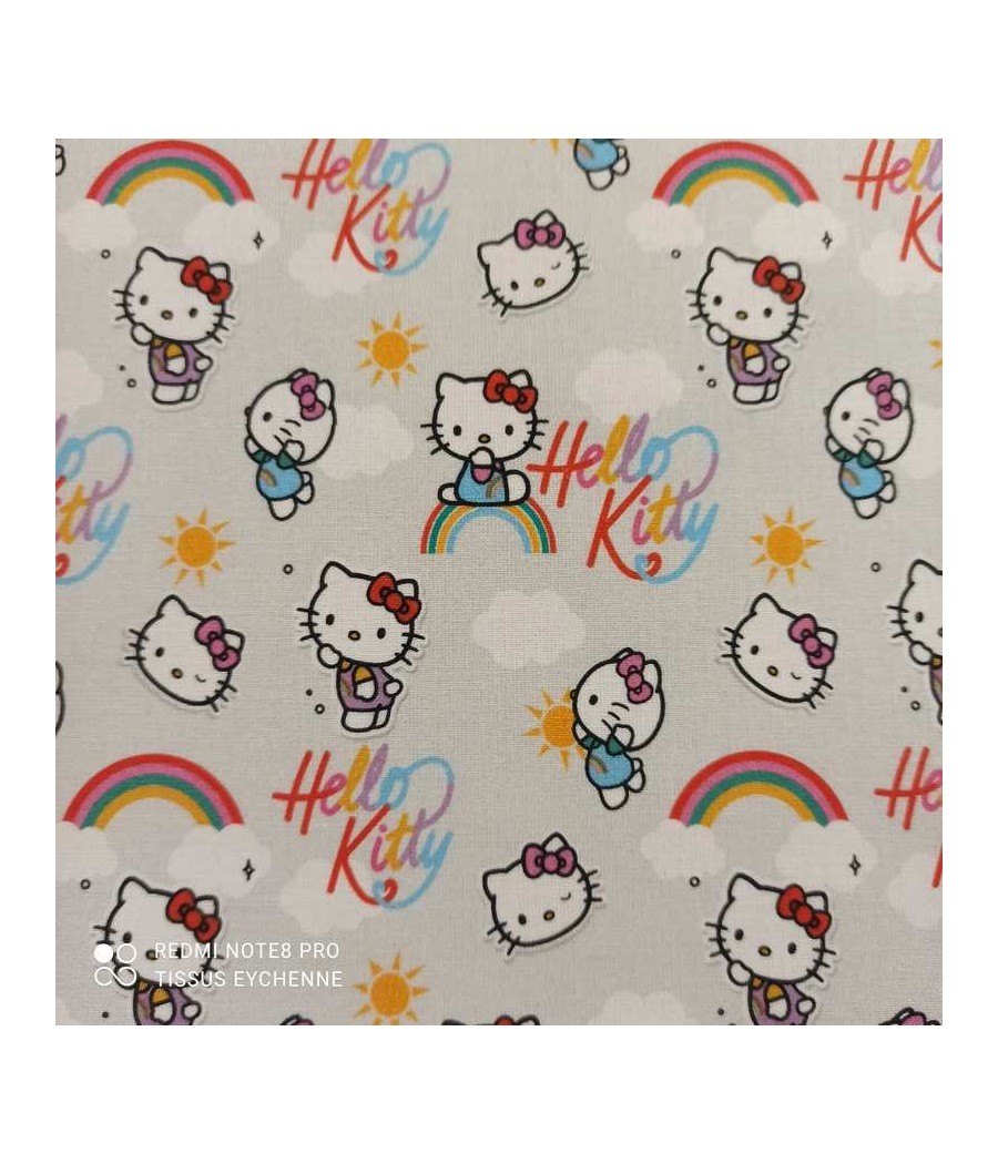 Popeline coton hello kitty