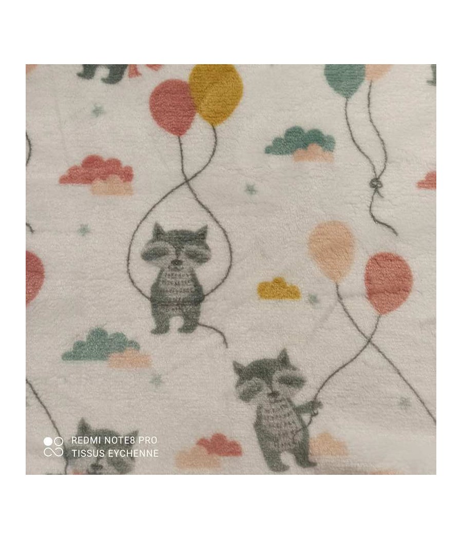 Polaire doudou raton-ballon
