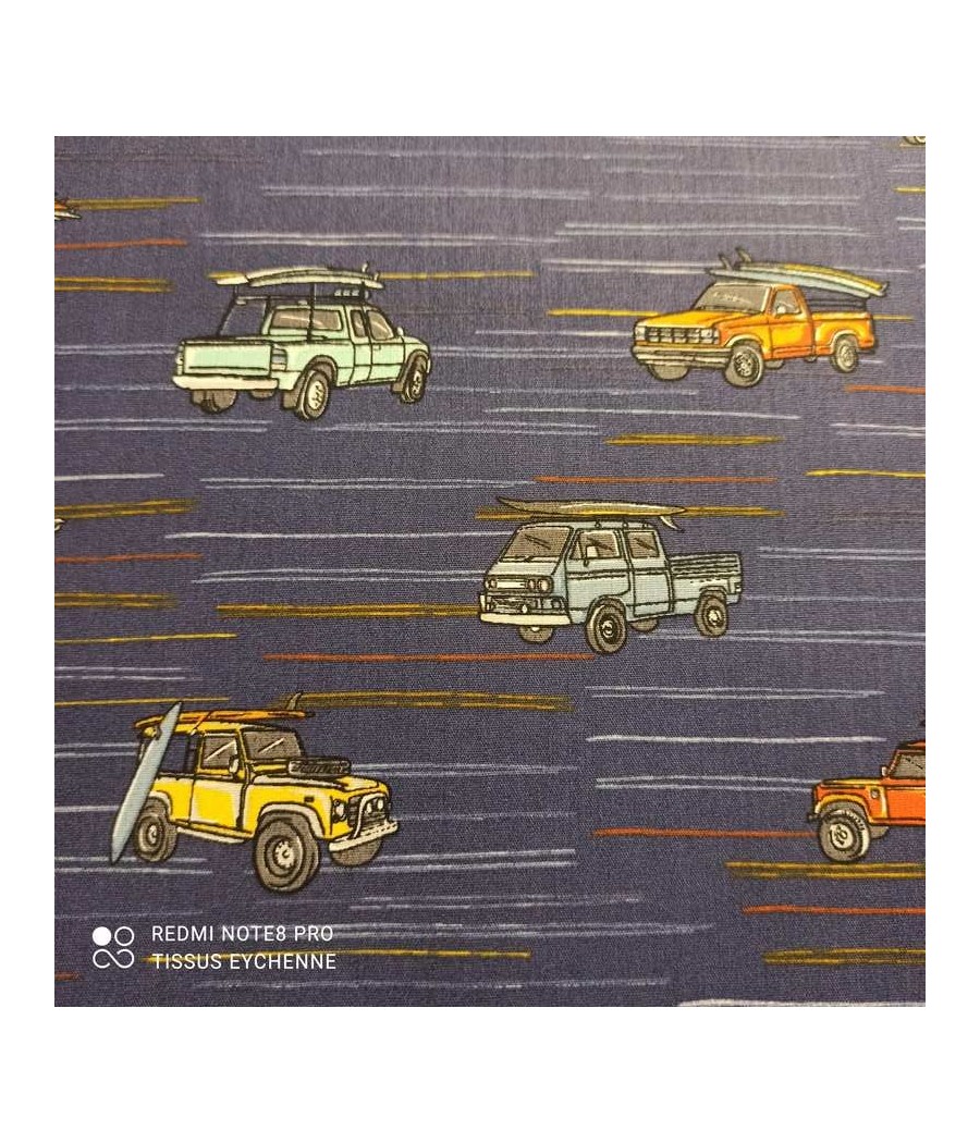 Tissu coton - Poppy voiture...